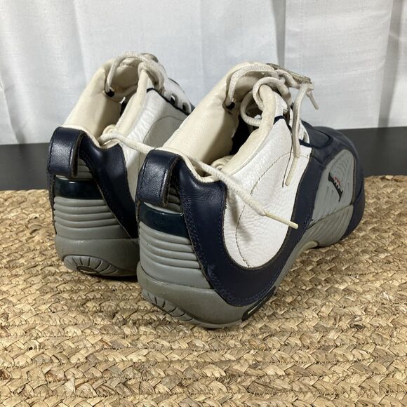 REEBOK Allen Iverson IV Answer Navy White Leather Basketball Shoes Men’s Sz 1 - Picture 5 of 14